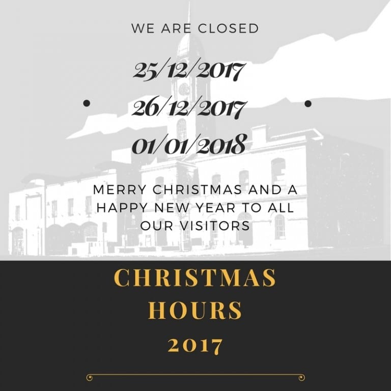 Irish Linen Centre & Lisburn Museum Christmas hours 2017