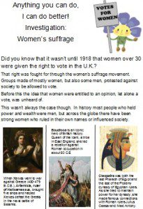 Votes for women 1