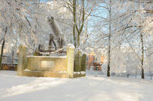 Castle Gardens in the Snow