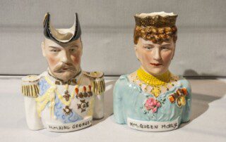 King George V and Queen Mary jugs Lisburn Museum