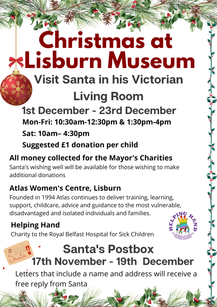 Christmas at Lisburn Museum 2022 Visit Santa