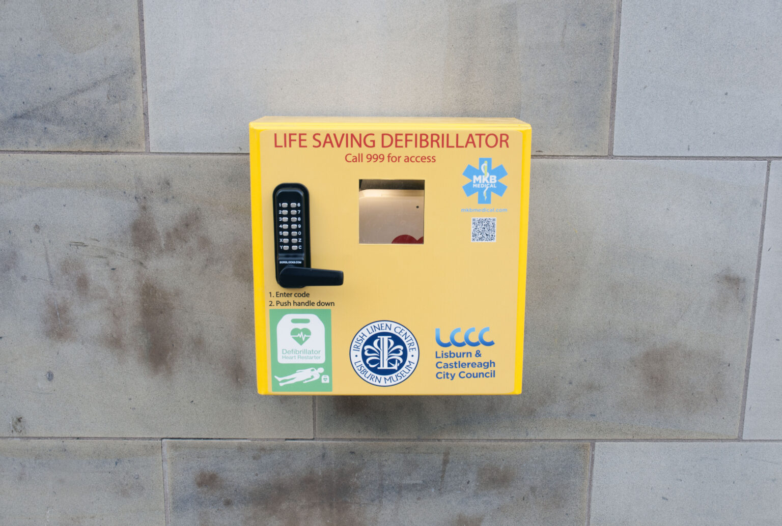 AED (Automated External Defibrillator) Irish Linen Centre & Lisburn