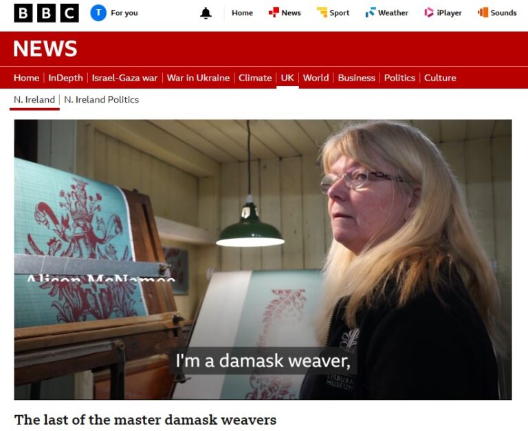 BBC - Alison McNamee - last of the irish linen damask master weavers