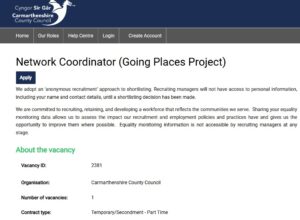 Going Places Network Coordinator Job